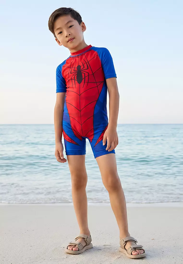 Babyshop Boys Spider-Man Print Swimsuit