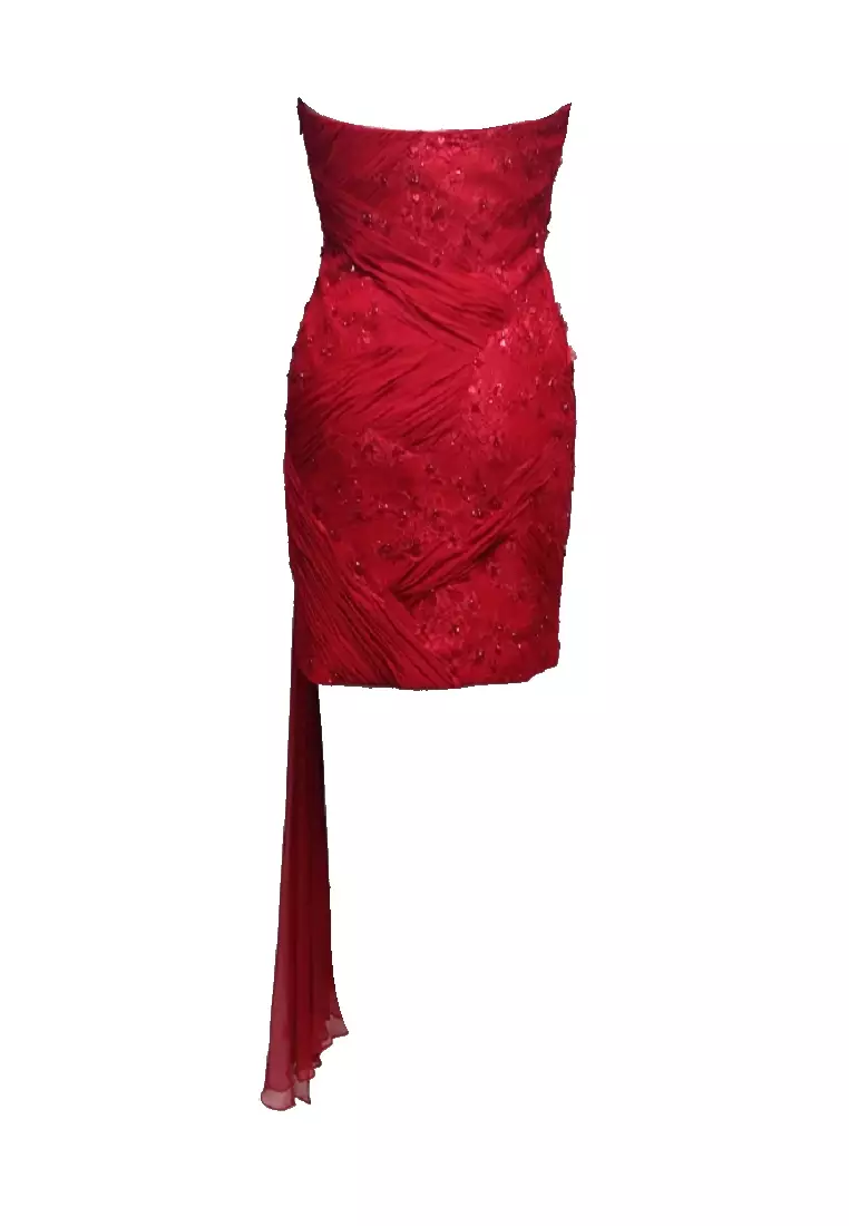 ANNE F Limited Edition - Feminine Silk Chiffon Beaded Evening Dress 2026 |  Buy ANNE F Online | ZALORA Hong Kong
