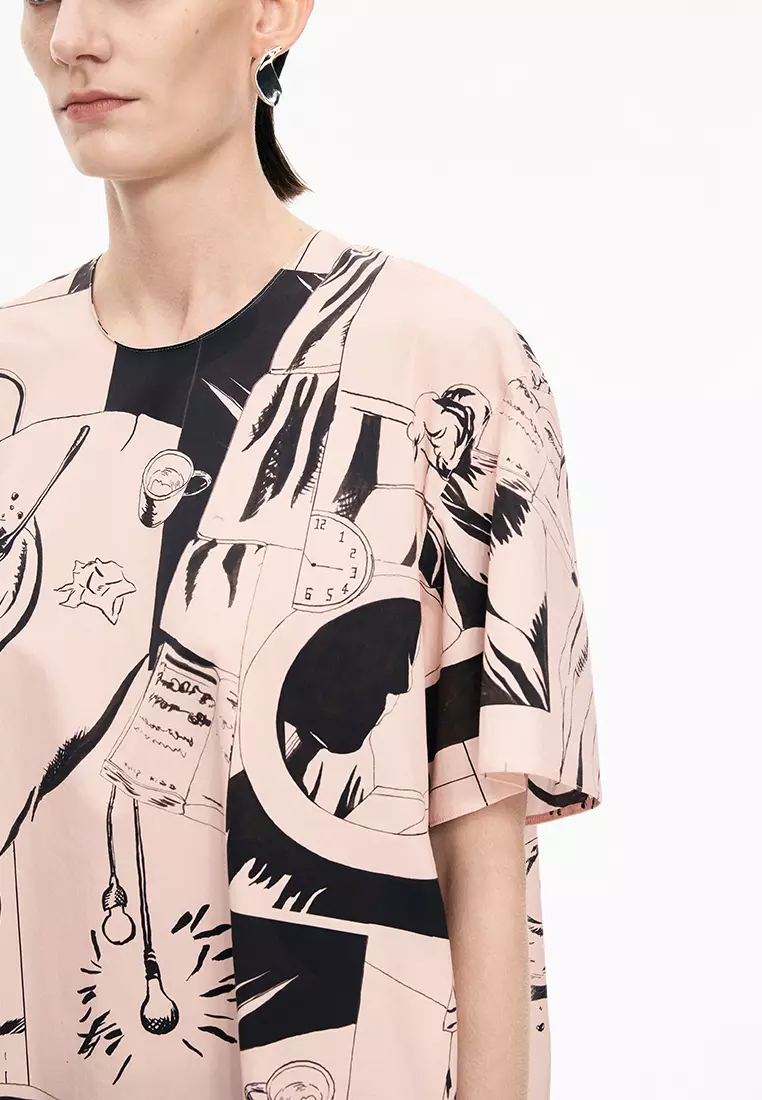 全棉任意形OVERSIZE短袖TOP