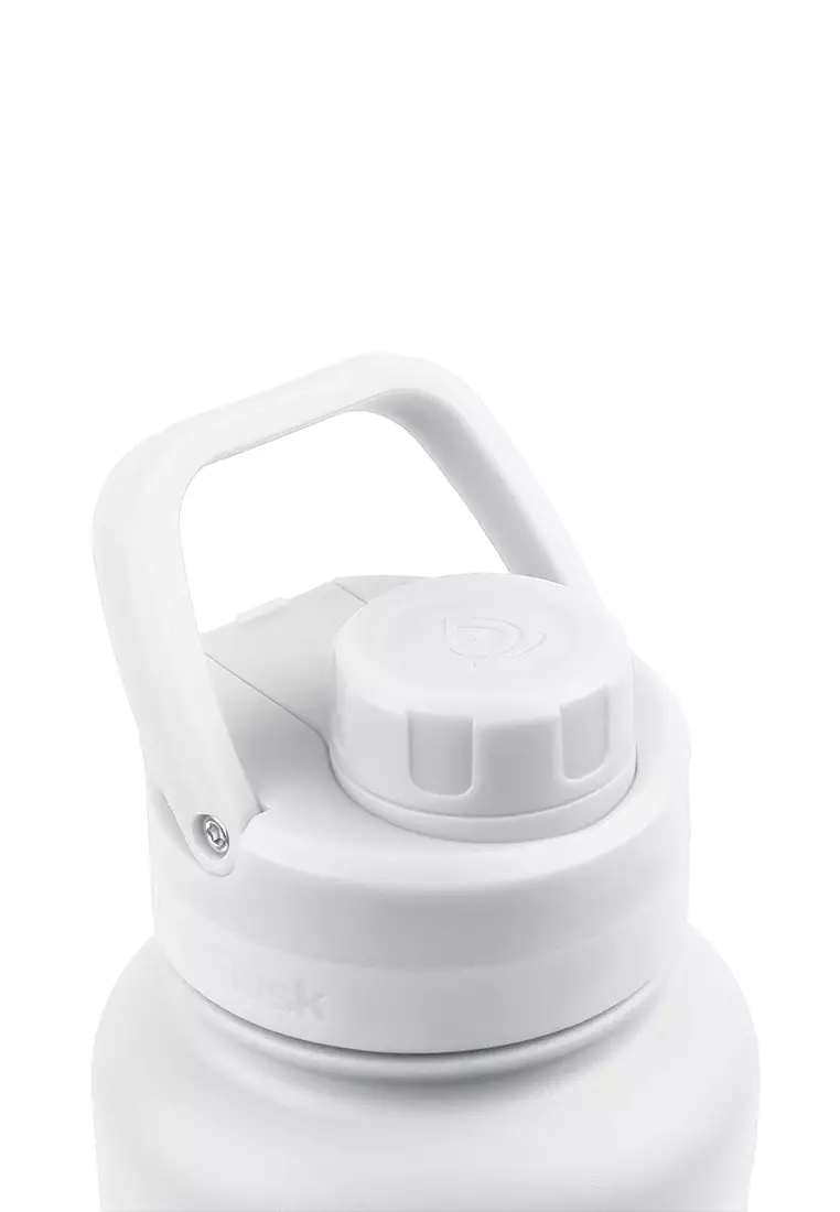 32oz Arctic White New Sports Lid Bottle Wide Mouth Vacuum Insulated Stainless Steel Drinking Water Bottle