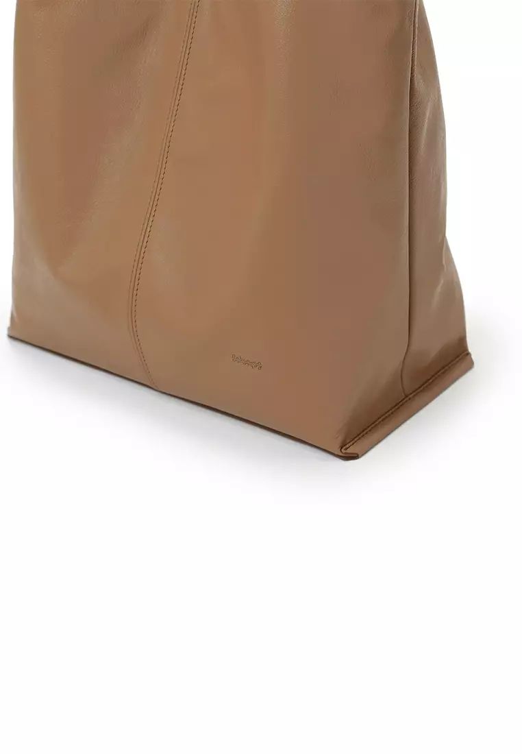 LATTICE 籃子手提袋 - 焦糖色