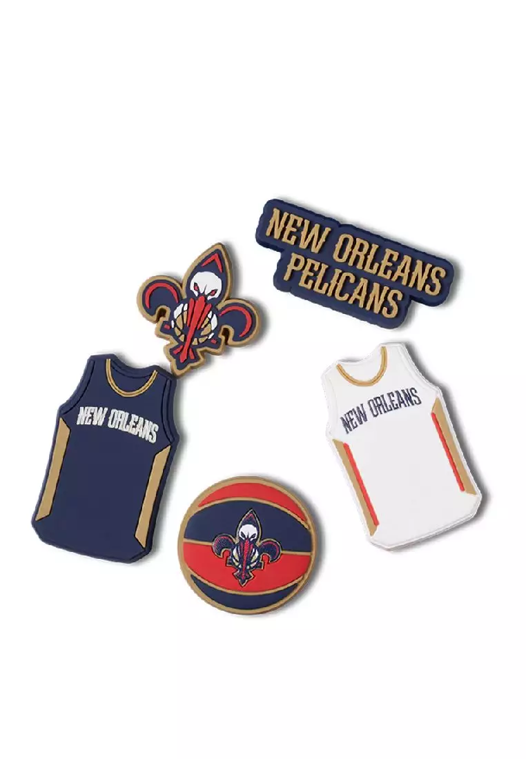 Discount on Crocs  shoes - SKU: Jibbitz Charm Nba New Orleans Pelicans Pack