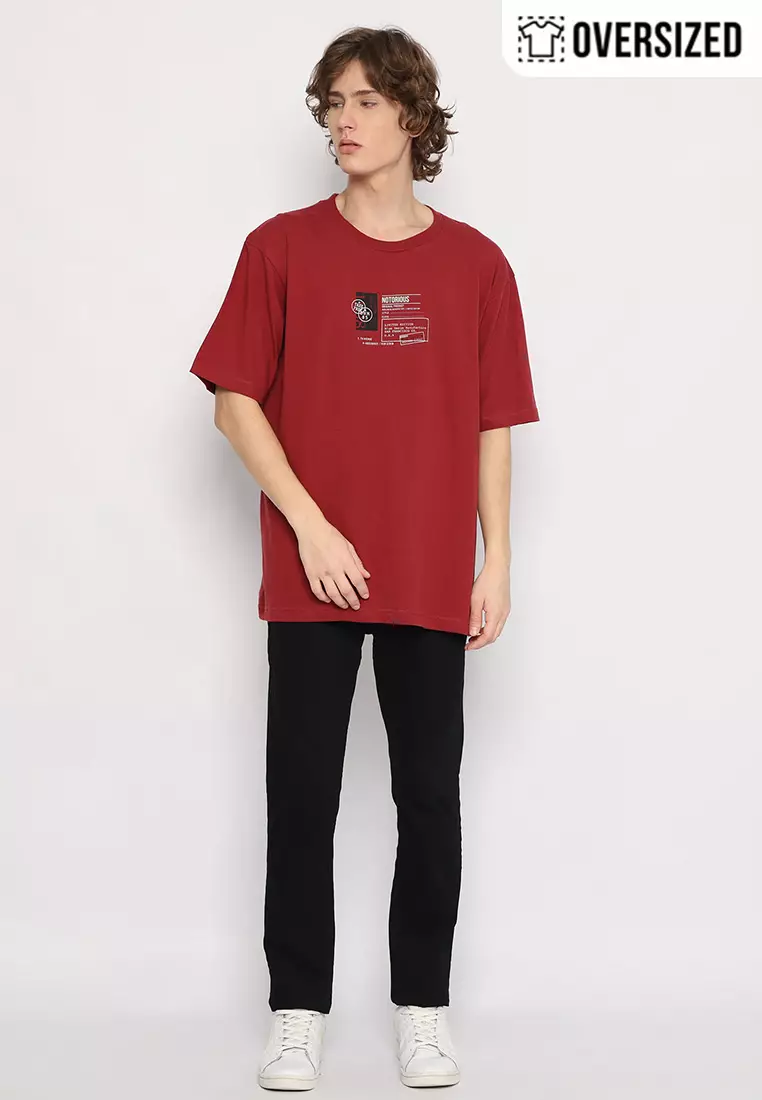 RBJ T-Shirt Cotton Oversized Pria 2079230331