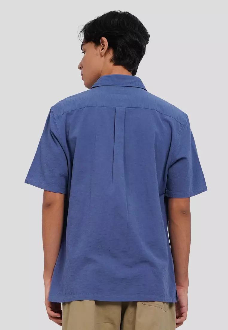 Regular Fit Textured Short Sleeve Shirt