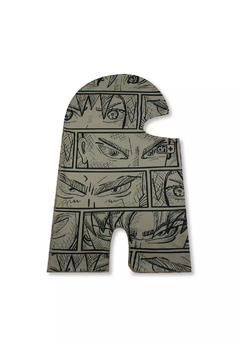 Dri Plus Men's Japanese Art Yuusha Washable Multi-Functional Moisture Wicking Balaclava 1 piece DMB3301