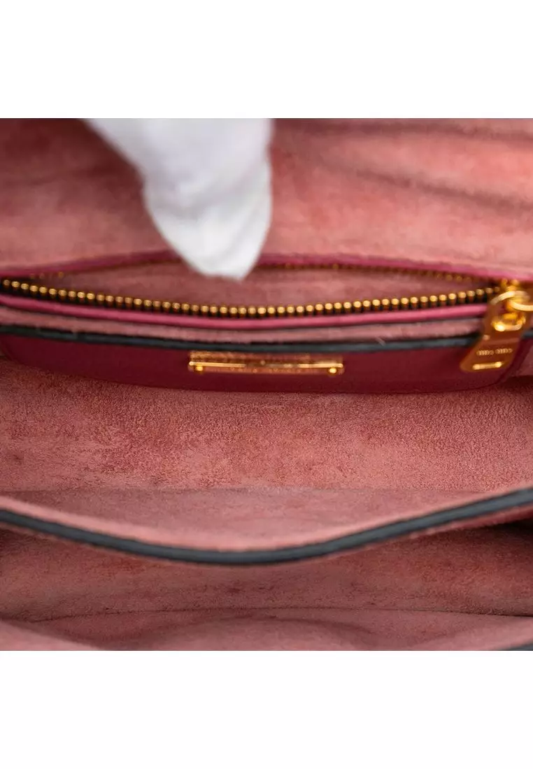Pre-Loved Miu Miu Goatskin Madras Crossbody