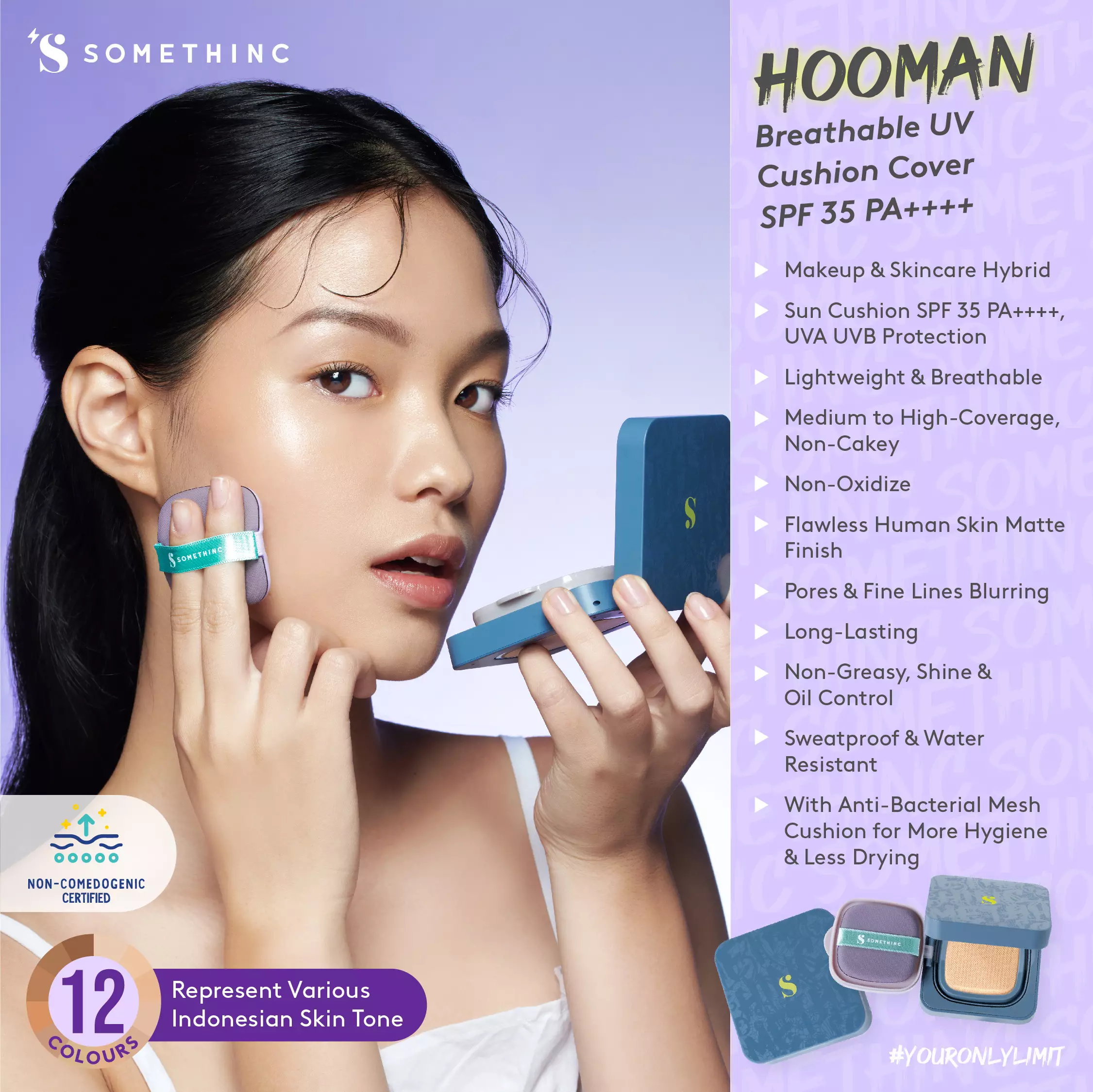 SOMETHINC (REFILL) Hooman Breathable UV Cushion Cover SPF35 PA++++ - Charlotte