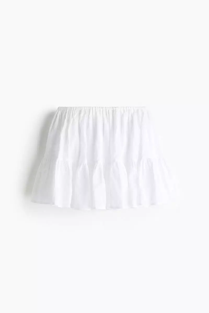 Flounced mini skirt