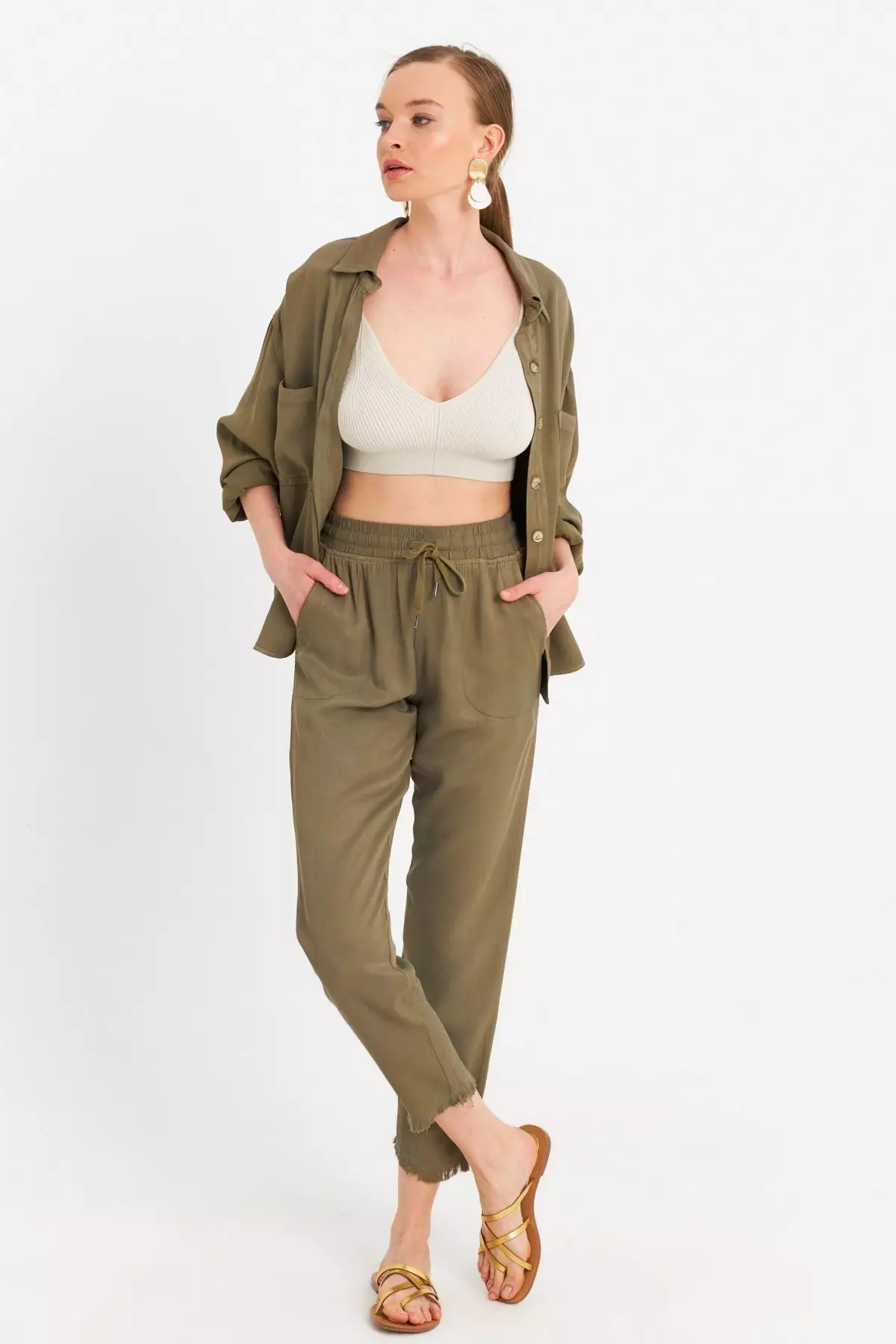 Elastic Waist Trousers