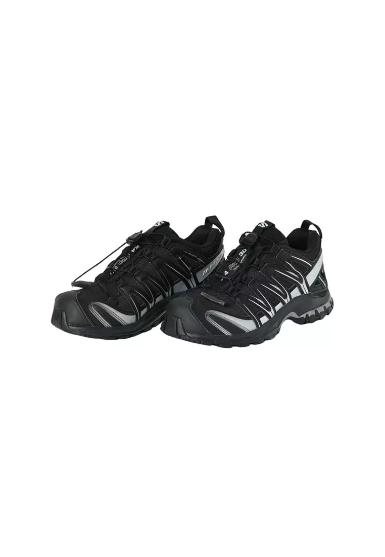 Men's sports shoes in black silver 492143
