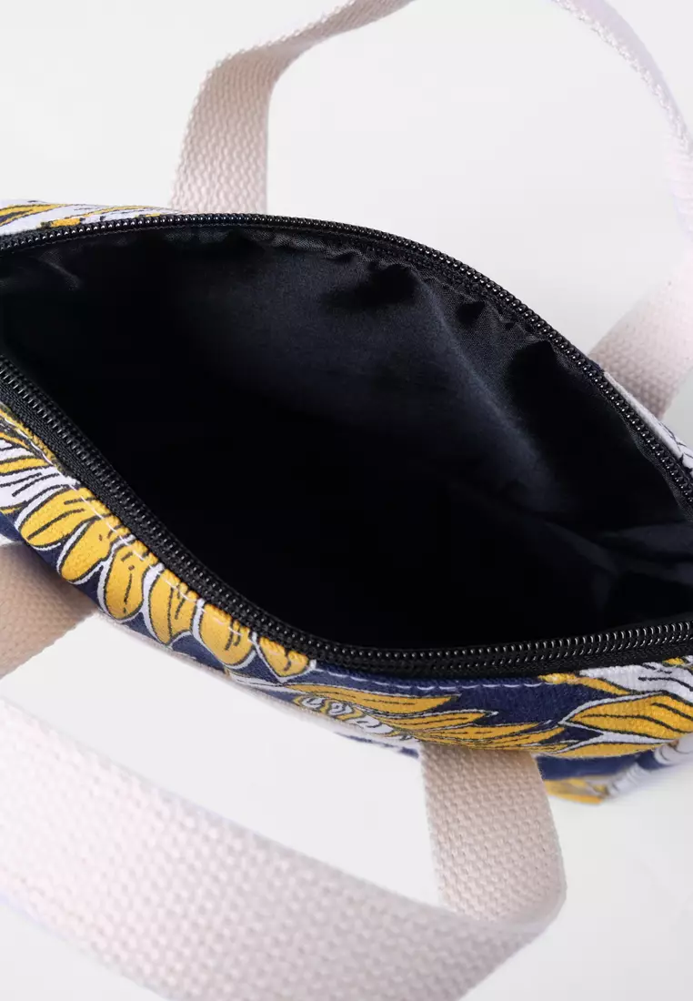 Pamole Pouch Kosmetik Bahan Kanvas Penutup Resleting - Trop Dongker