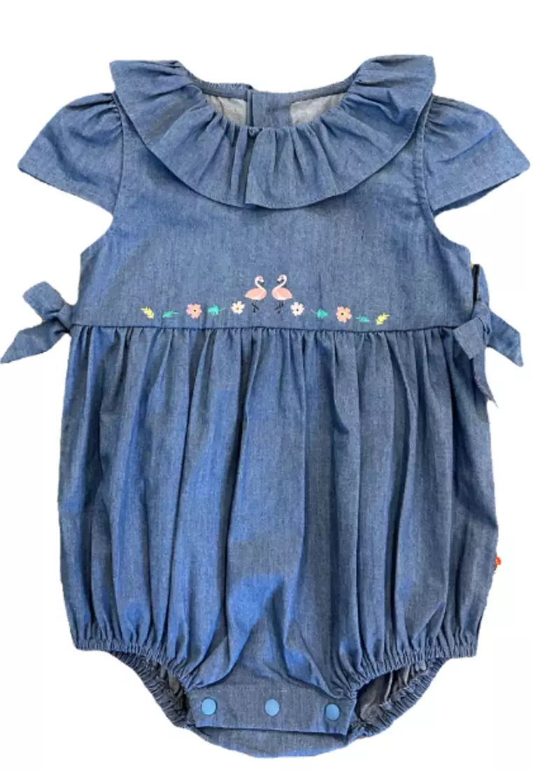 Buy My Little Korner Vauva SS23 Safari Baby Girls Animal print Cotton Bodysuit 2024 Online