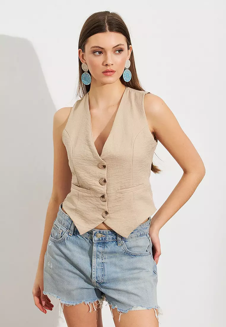 Linen Lined Vest