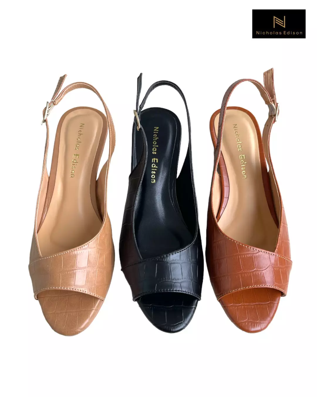 Nicholas Edison Heel Tara Black