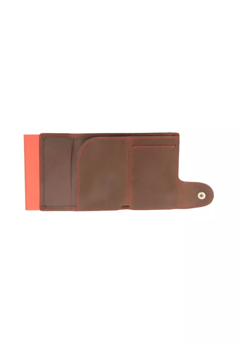 C-Secure Italian Leather Wallet (Auburn)