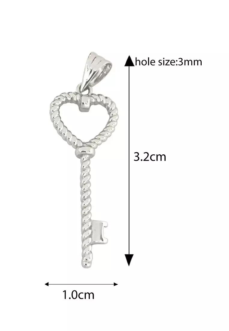 LITZ 18K White Gold Pendant BOEE-P0054
