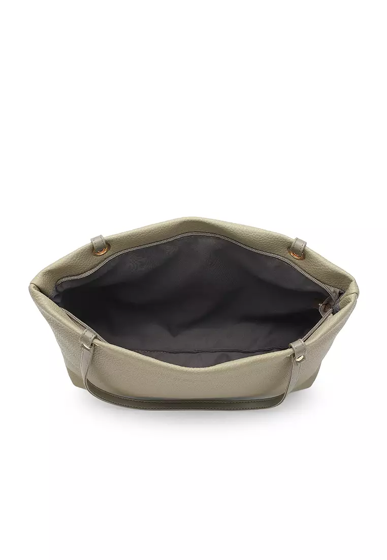 Women's 2-in-1 Tote Bag & Pouch (2-in-1 - Tas Jinjing Wanita & Kantong Wanita) - Hijau