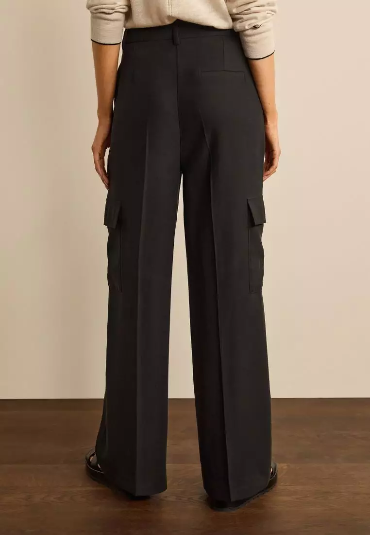 Smart Utility Cargo Wide Leg Trousers