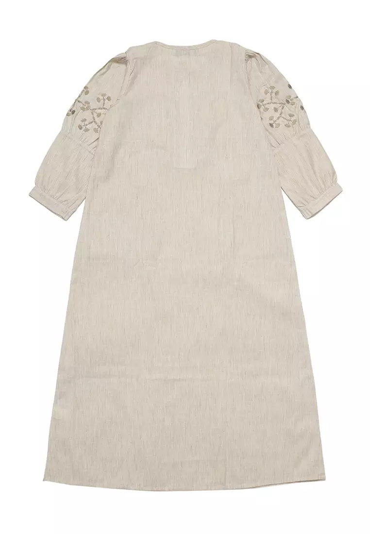 Baju Gamis Anak Perempuan Arrow Zipper Mocca - ADORABLE