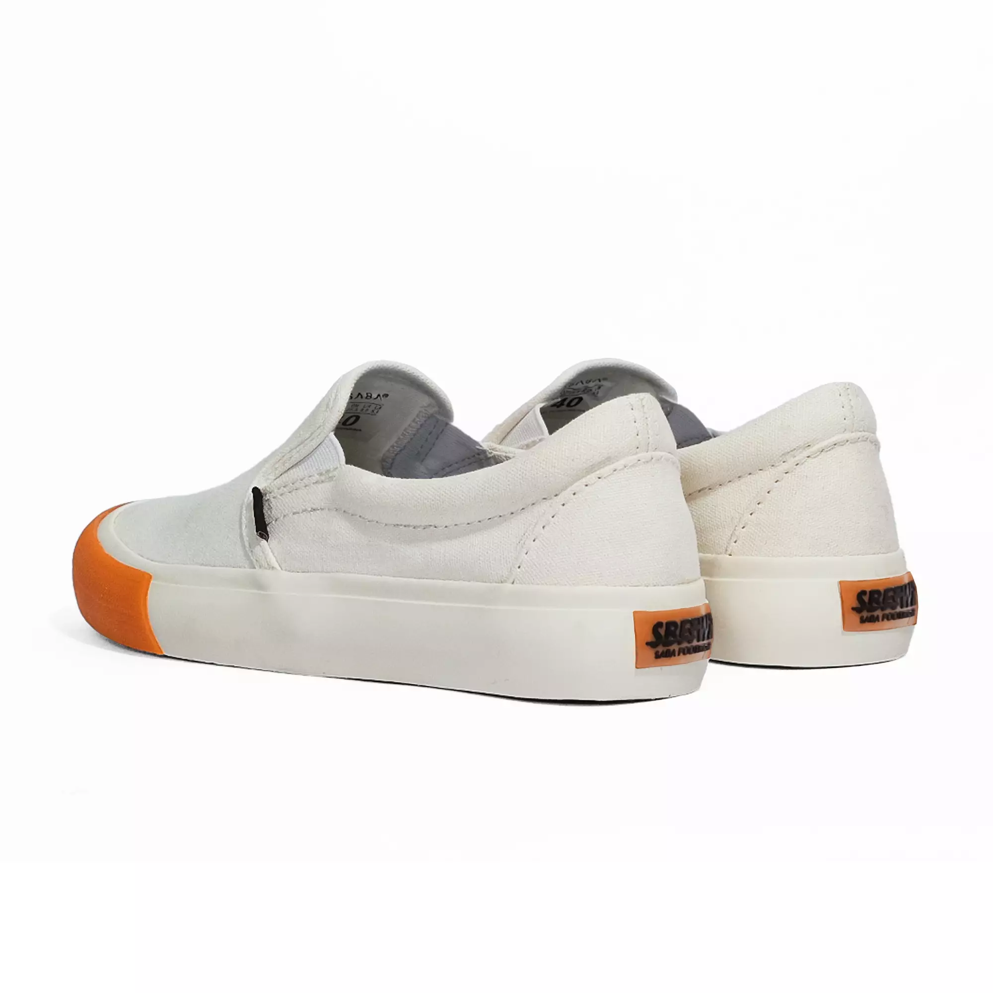 Saba Vintage Slip On Mono Off White Gum