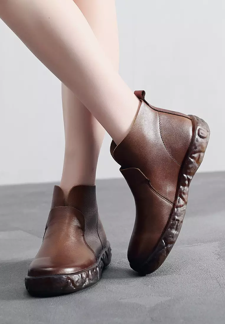 Womens leather dress boots Sale