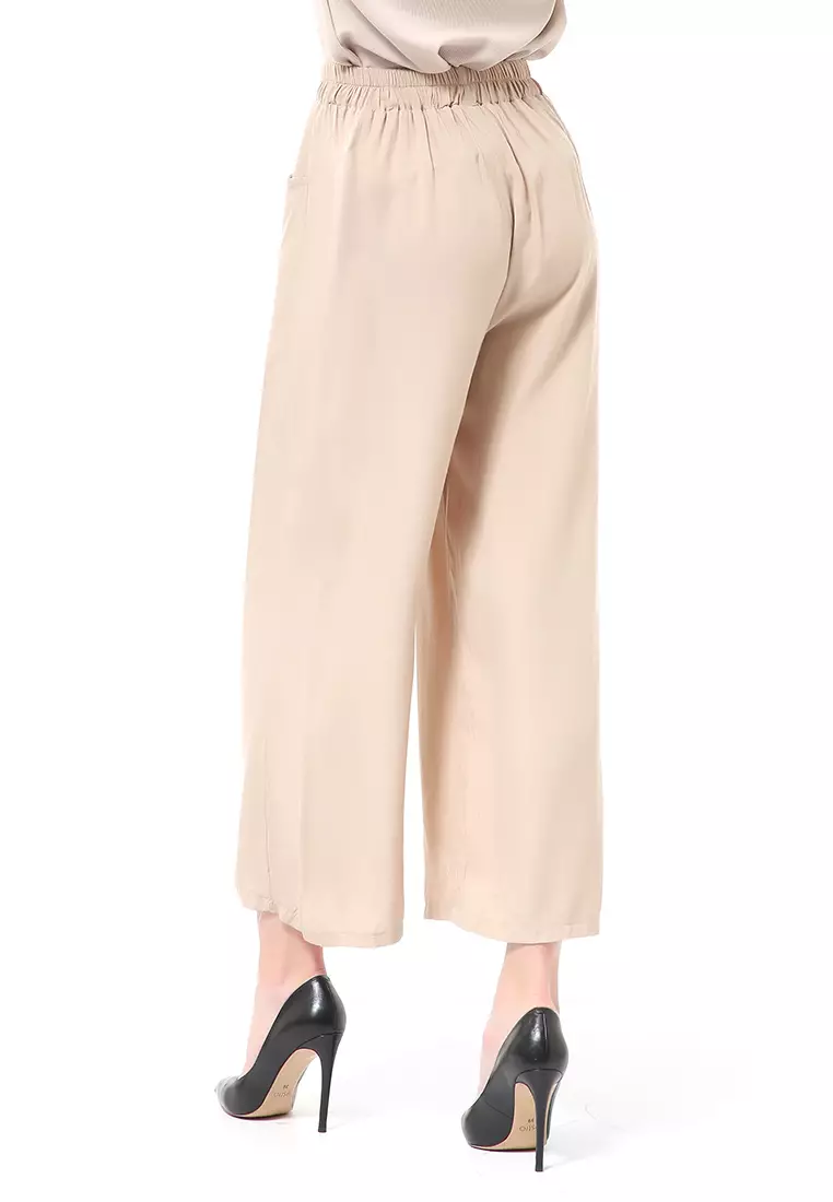 Stella Celana Panjang Casual Wanita Kulot Loose Pants Homewear Material Rayon ORIGINAL - Coksu