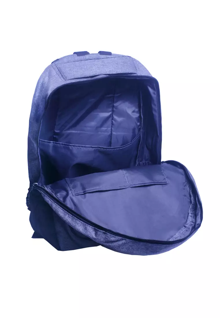 Victor Backpack Tas Ransel Laptop Pria Material Oxford dengan USB Charger Port ORIGINAL - Gray