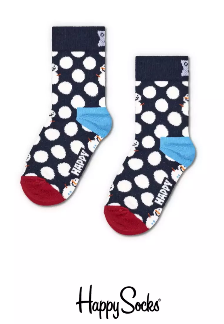 Big Dots Snowman Kids Socks