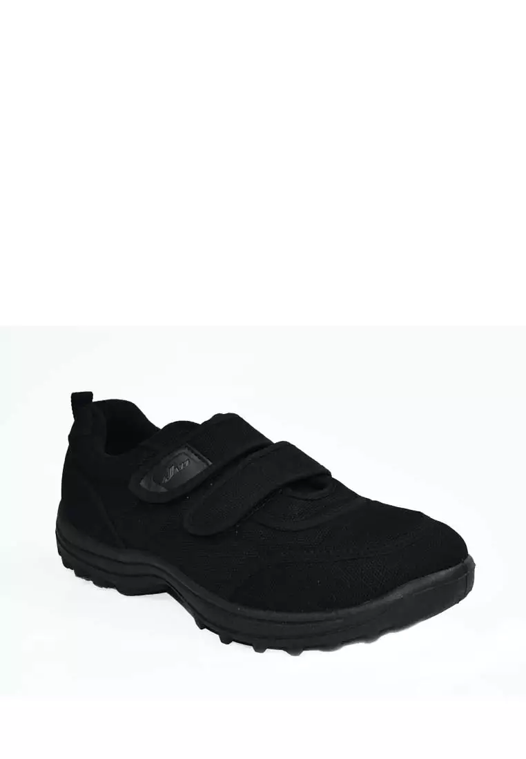 Pallas School Shoe Jazz Double Velcro Straps 306-0182 Black