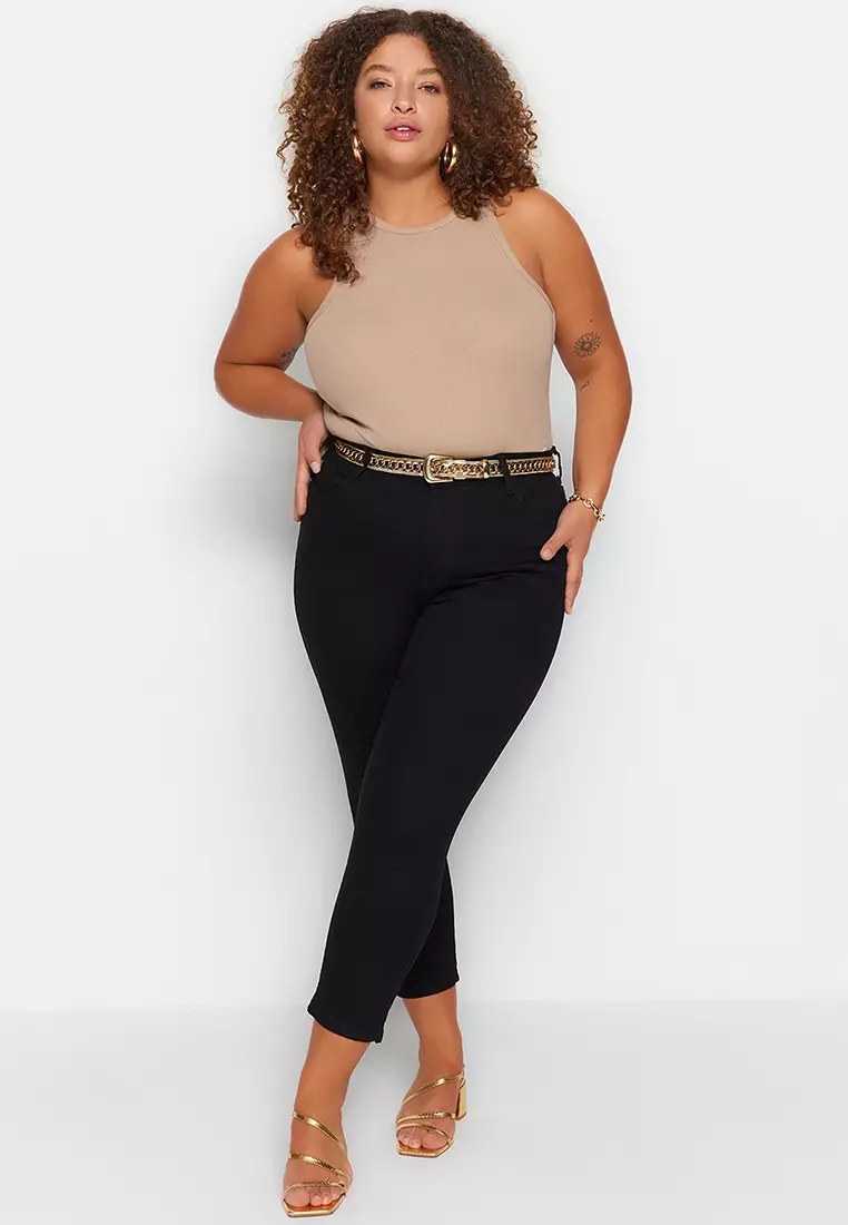 High Waist Flexible Skinny Jeans