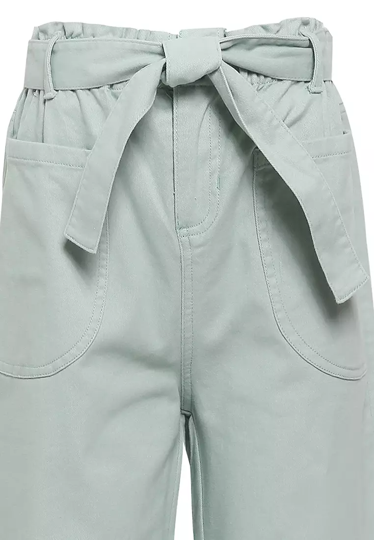 Pito Dito Girl Anansie Celana Kulot Katun Anak Hijau - Size 4