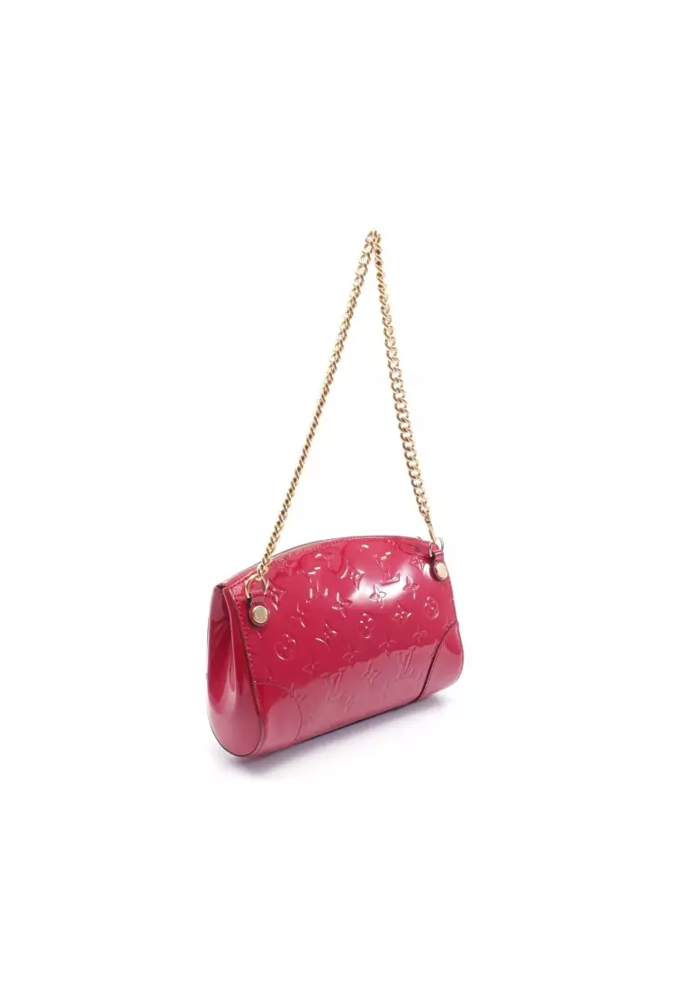 Louis Vuitton Santa Monica Red Patent Leather Shoulder Bag (Pre-Owned)