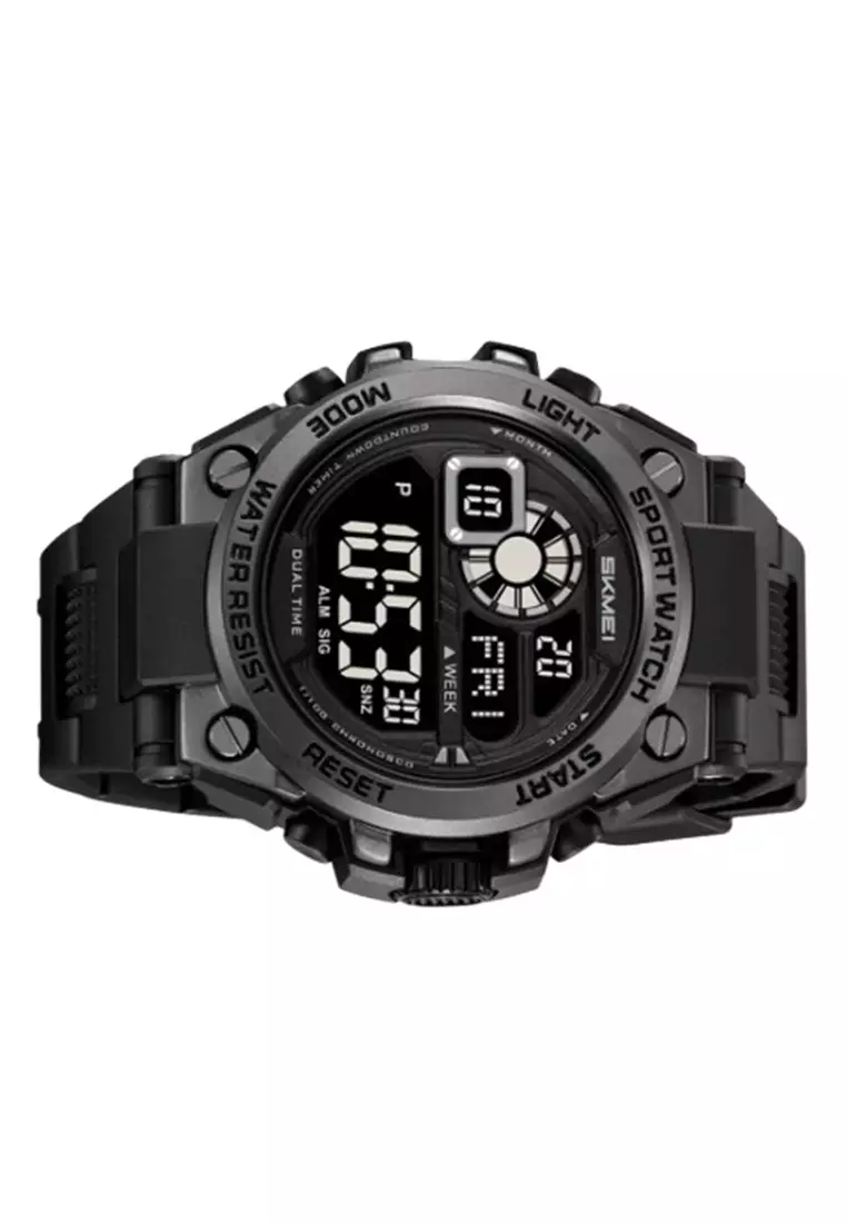 Jam Tangan Pria SKMEI 2318 Analog Digital Water Resist ORIGINAL - Army Green