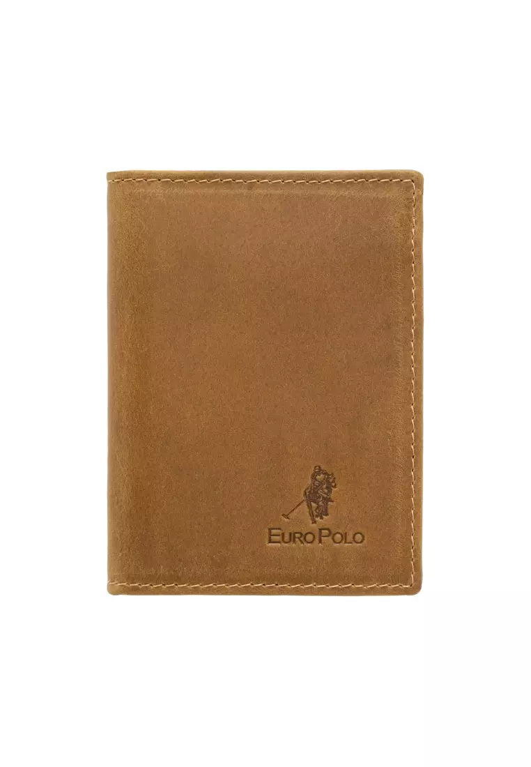 Euro Polo Crazy Horse Leather Flip ID Card Holder EWB 40360