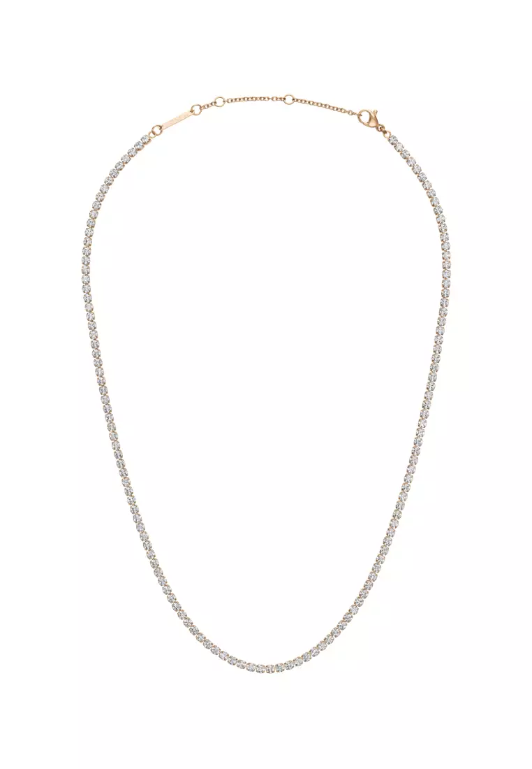 Buy Daniel Wellington Classic Tennis Necklace Rose gold Unisex