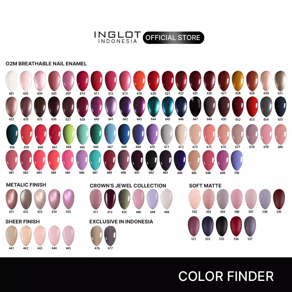INGLOT O2M Breathable Nail Enamel 412