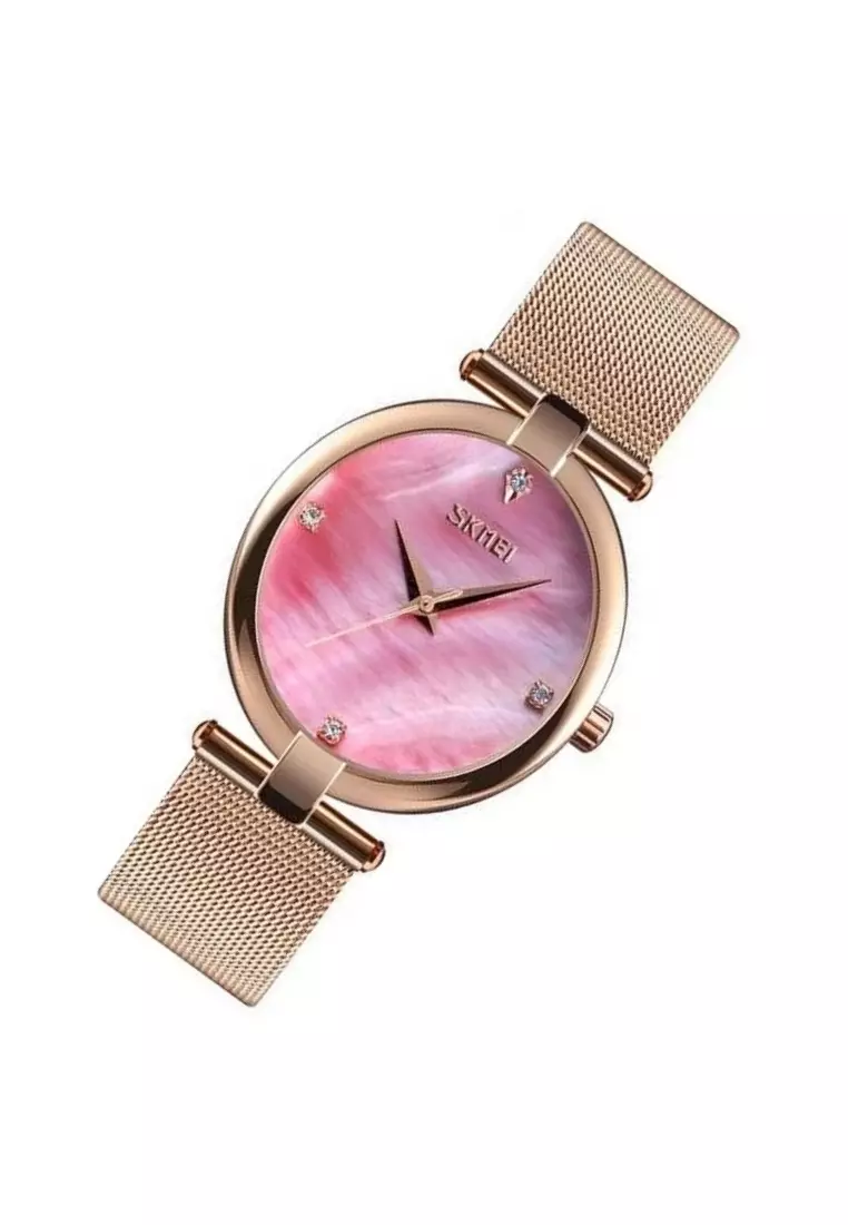 Jam Tangan Analog Wanita Strap Stainless Steel Waterproof Stylish Casual Elegan Berkualitas BZ04 ORIGINAL