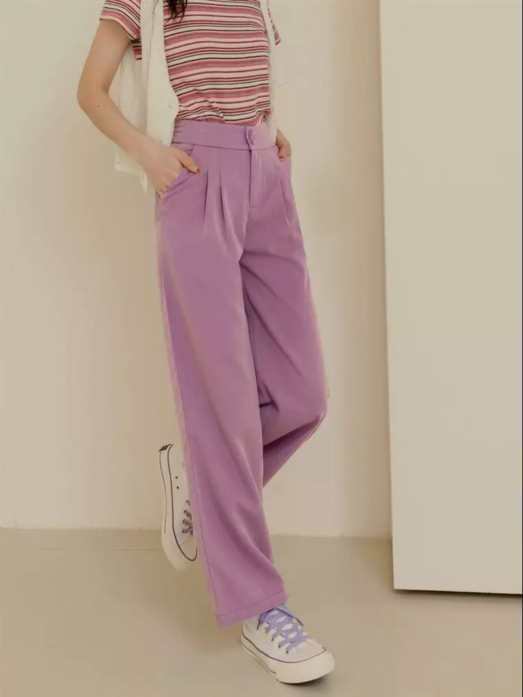 KITTY Back-Pocket Print Wide-Leg Pants [KB1489]