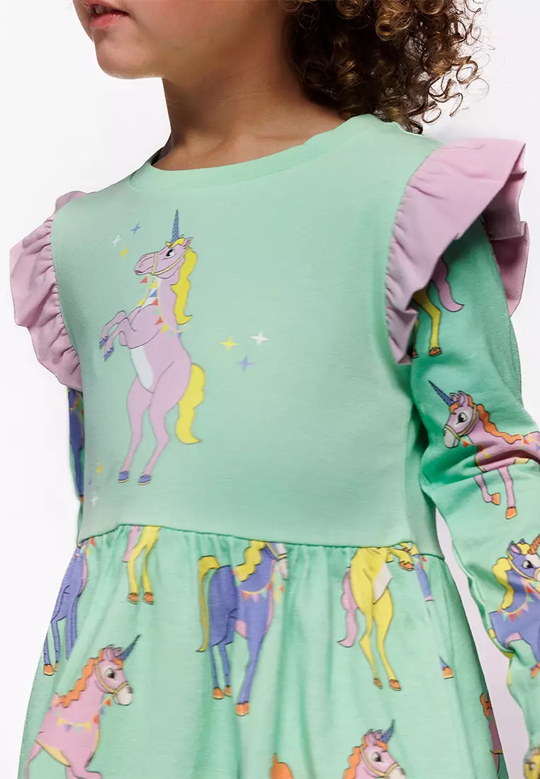 Dress with unicorns