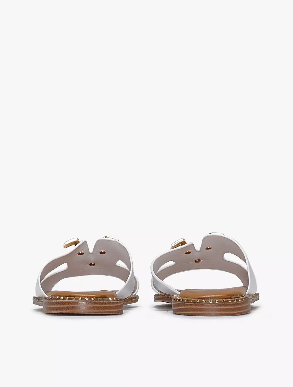 Payless Chrissie Womens Elois Flat Sandals - White_05