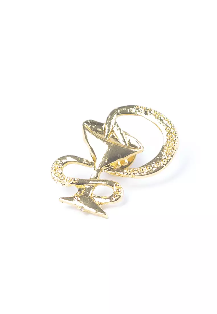 Houseofcuff lapel pin brooch bros untuk jas TUSUK GOLD KK