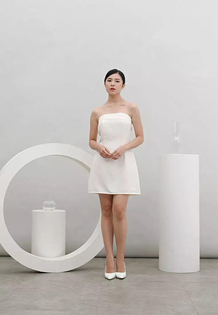 Capsule Tube Mini Dress in White