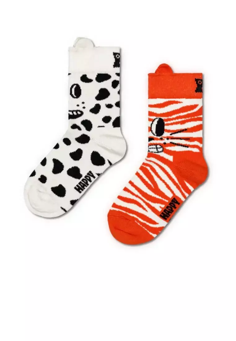 2-Pack Cat & Dog Kids Socks