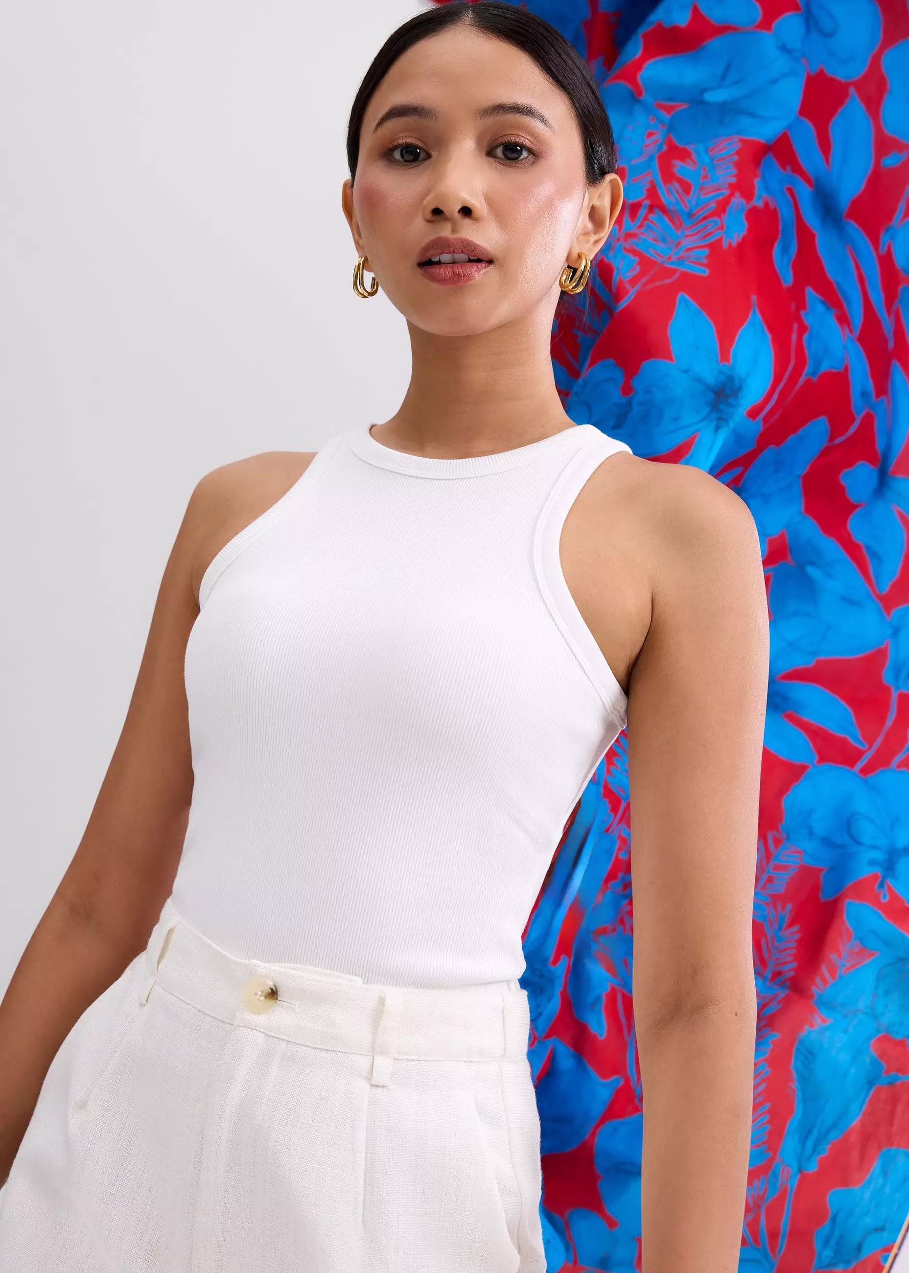 Atasan Wanita - BraFree by LB Malaya Jersey Racerback Tank Top