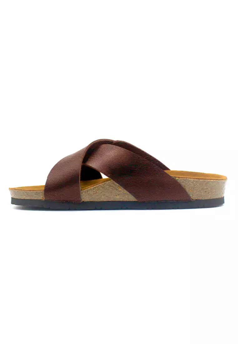 Red leather hotsell flip flops