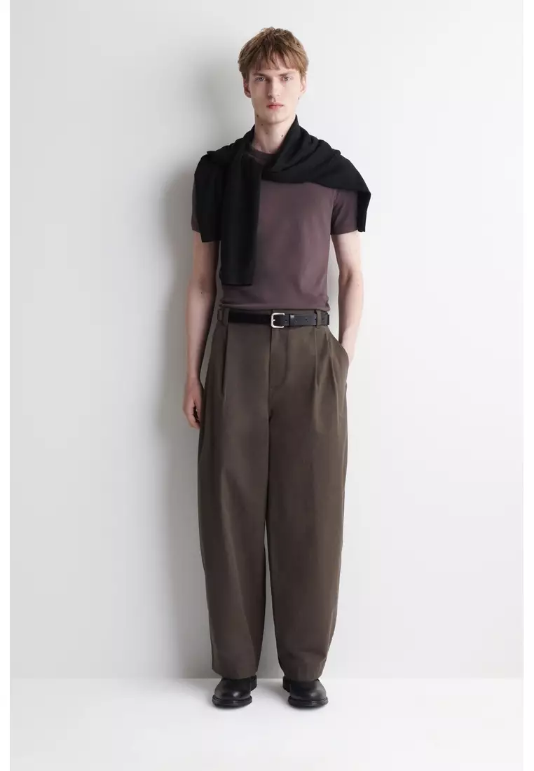 SLIM RIBBED COTTON T-SHIRT