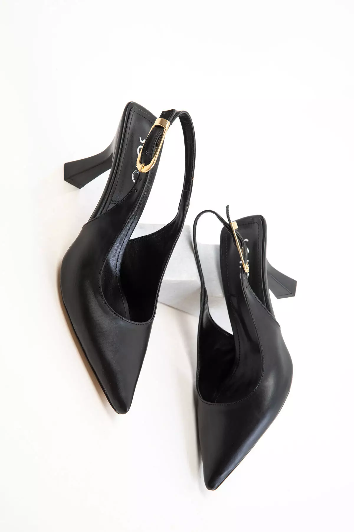 Black-Black Women's Classic Heeled Shoes 20596