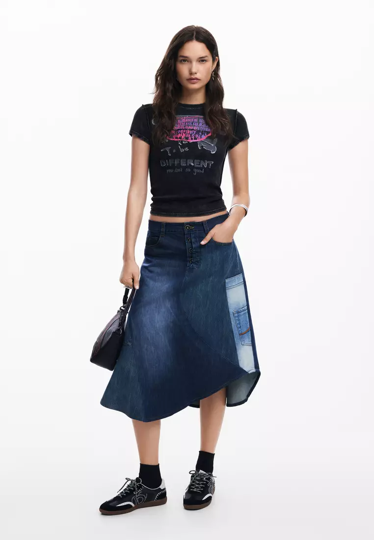 Painted short-sleeve T-shirt