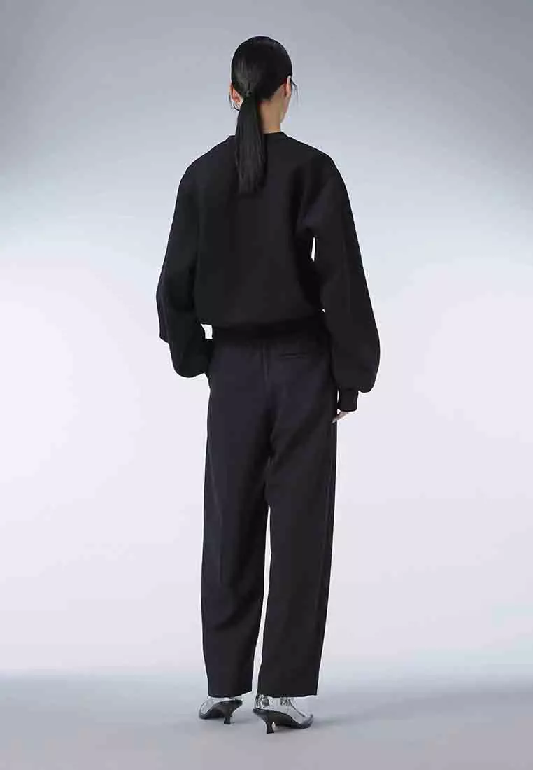 V領寬鬆套頭衛衣