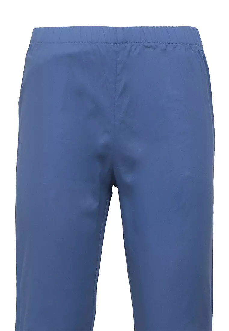 Pito Dito Boy Habibullah Setelan Panjang Koko Anak Biru - Size 4